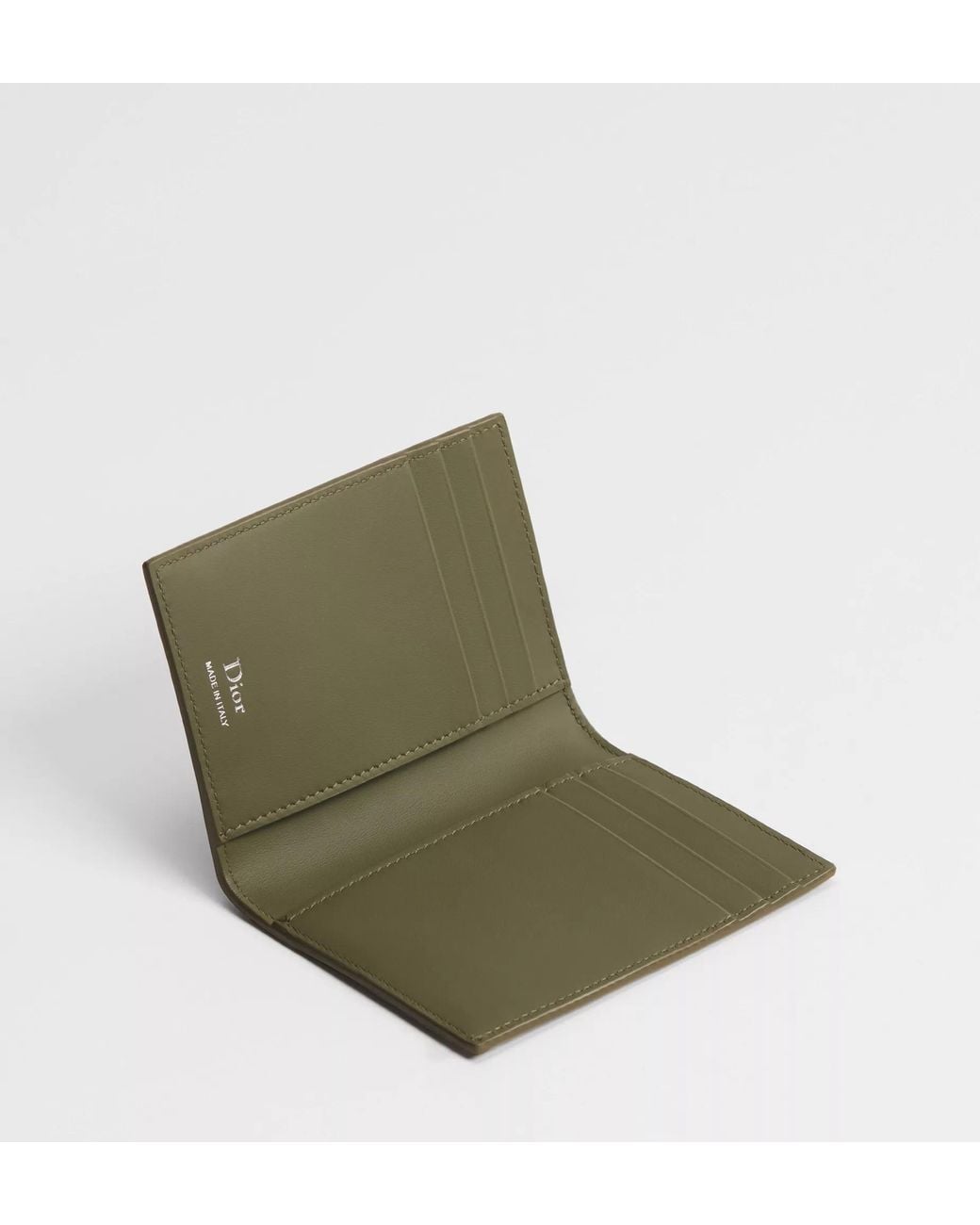 Dior Green Bifold Card Holder for men