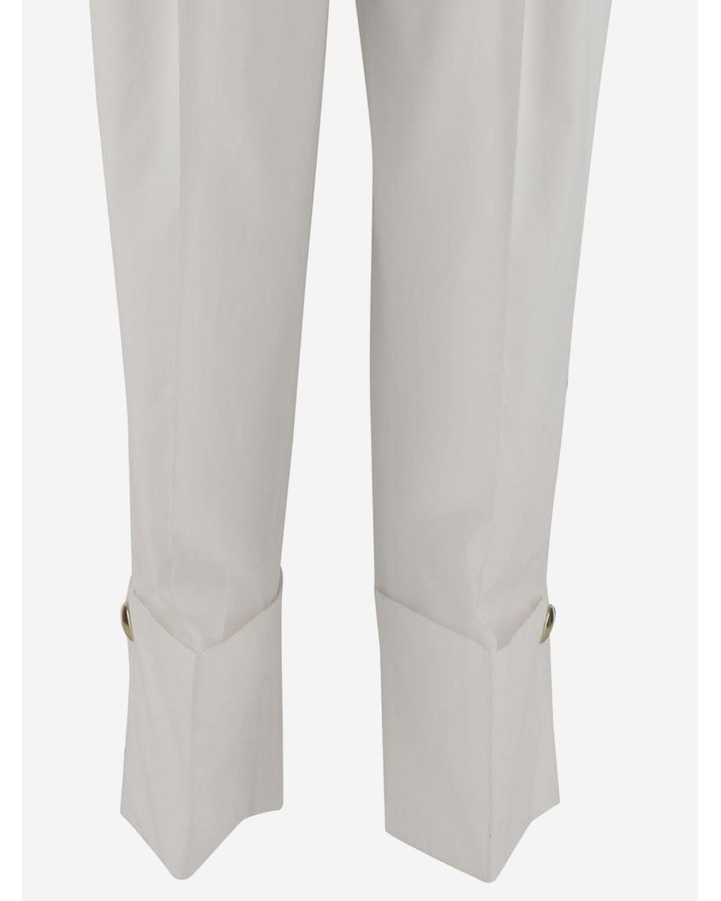 DARKPARK Gray Cropped Pleated Pants