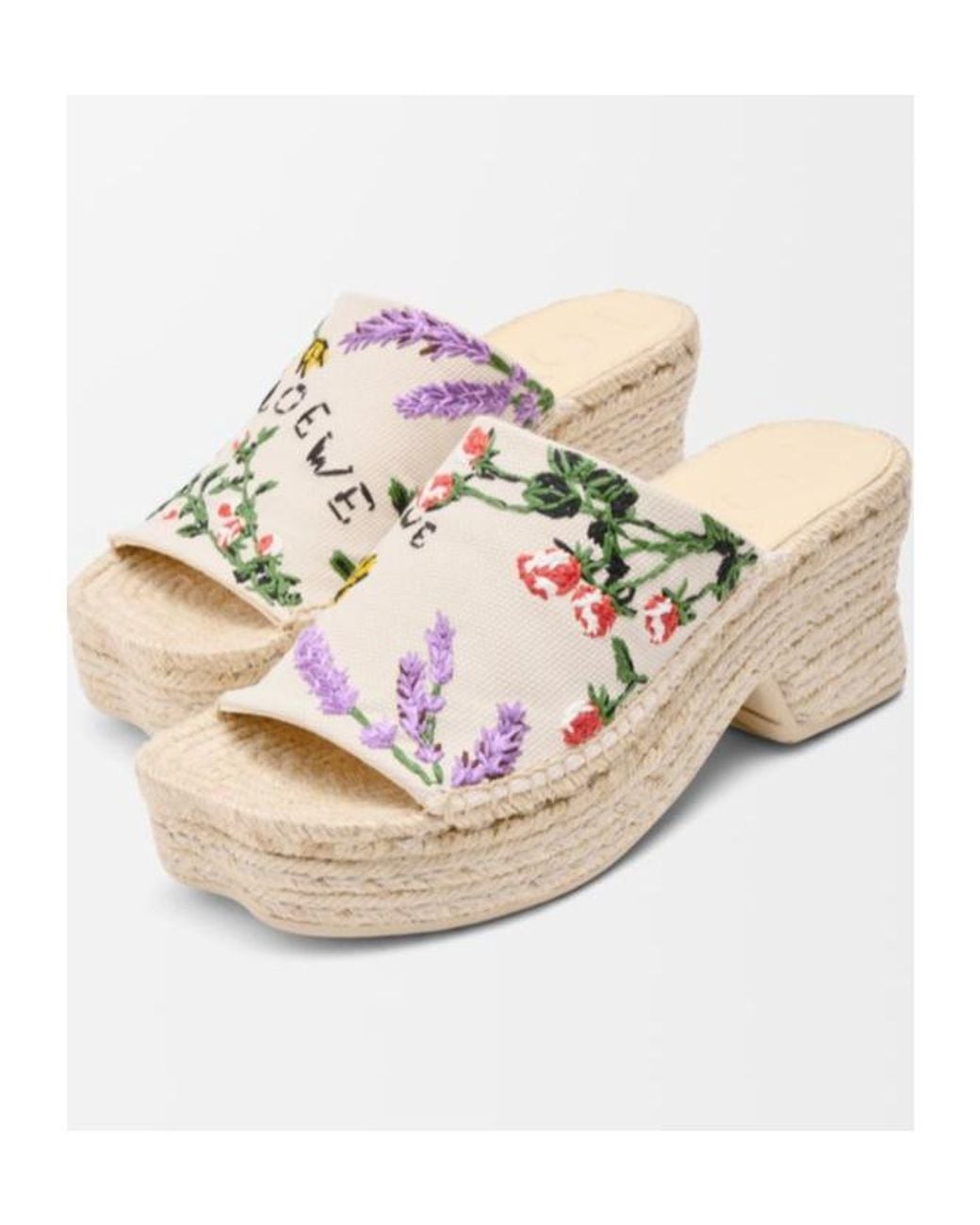 Loewe Multicolor Petal Espadrilles