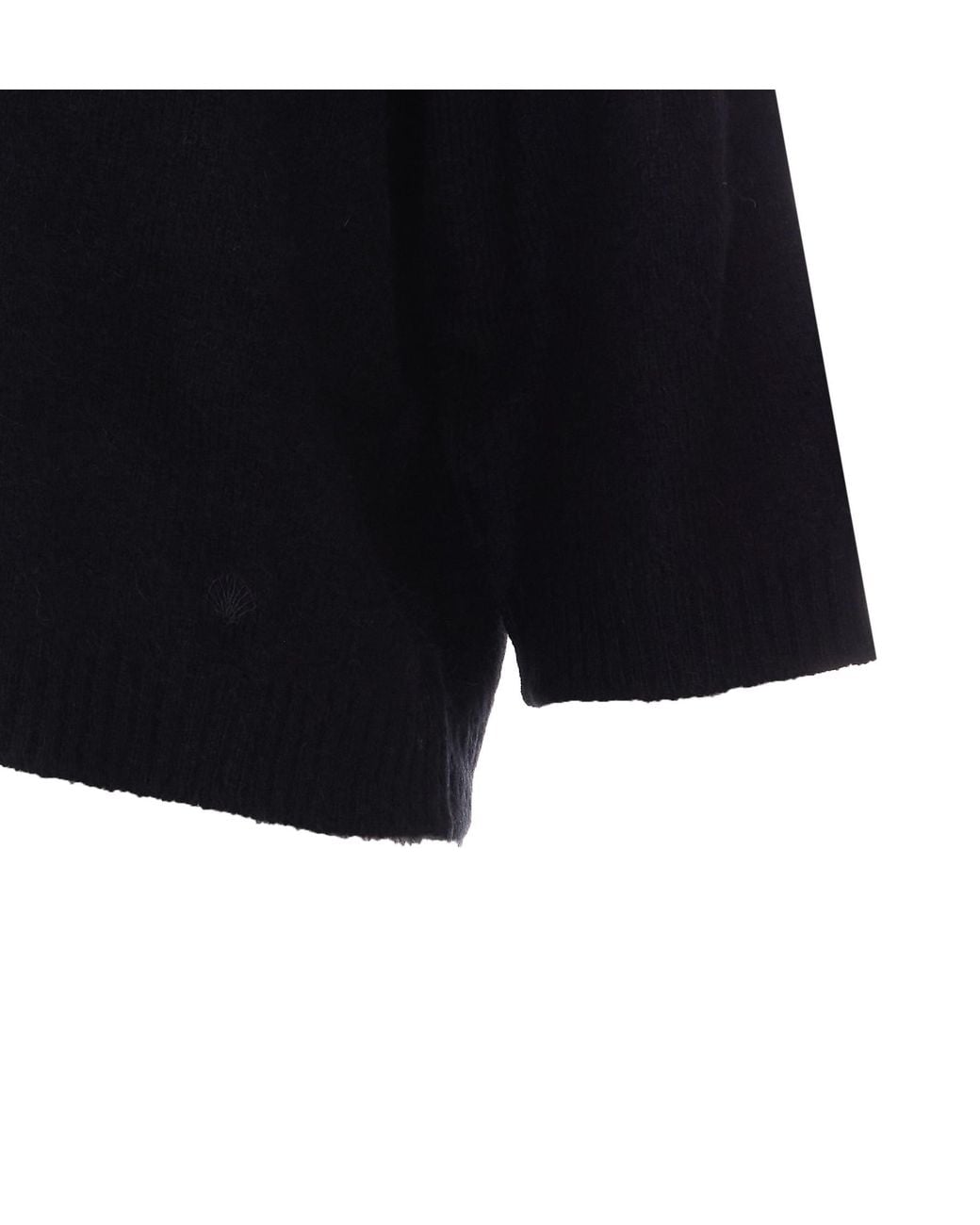 Loulou de Saison Black Azali Short-Sleeve Knitted Top
