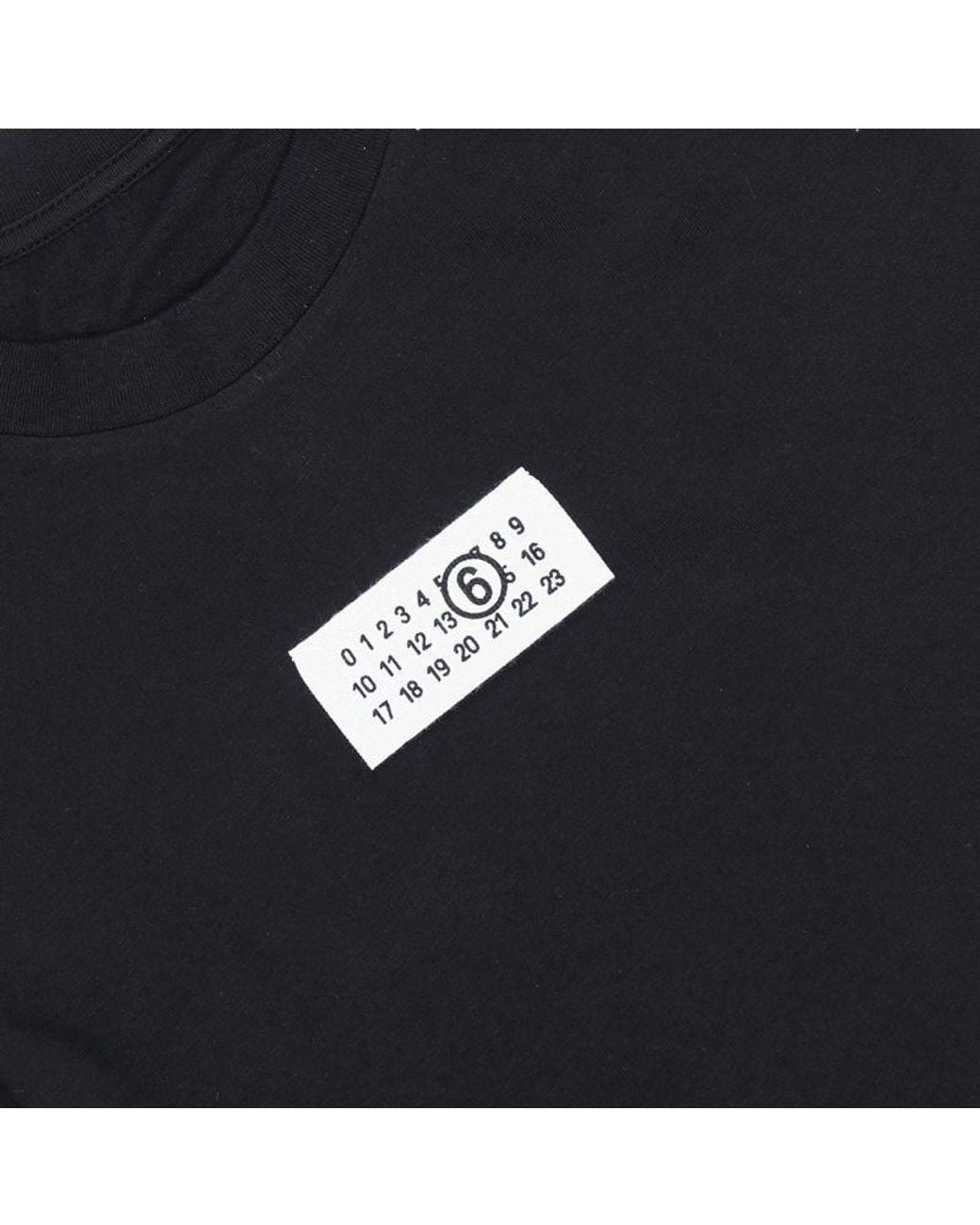 MM6 by Maison Margiela Black Logo Patch T-Shirt