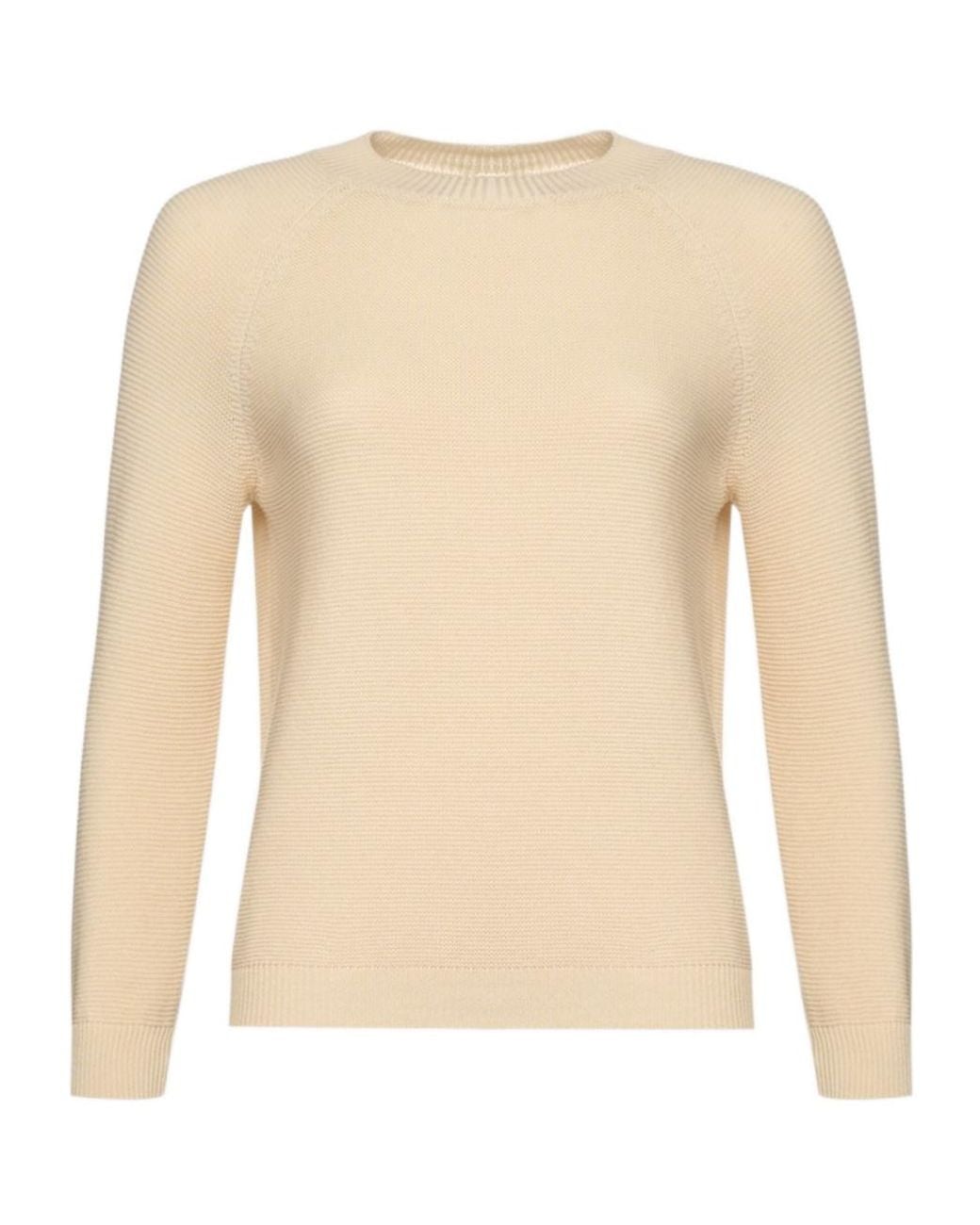 Weekend by Maxmara Natural Crew Neck Knitted Sweater