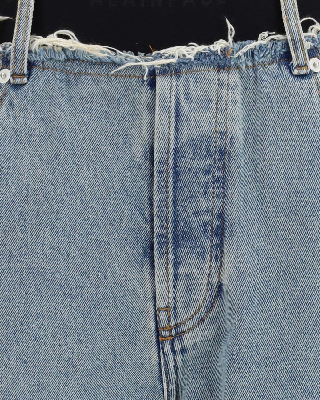 ALAINPAUL Blue High Waist Distressed Jeans