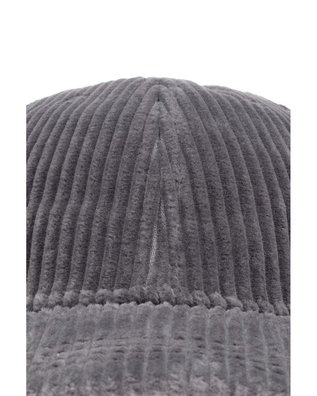 Bottega Veneta Gray Corduroy Cap for men