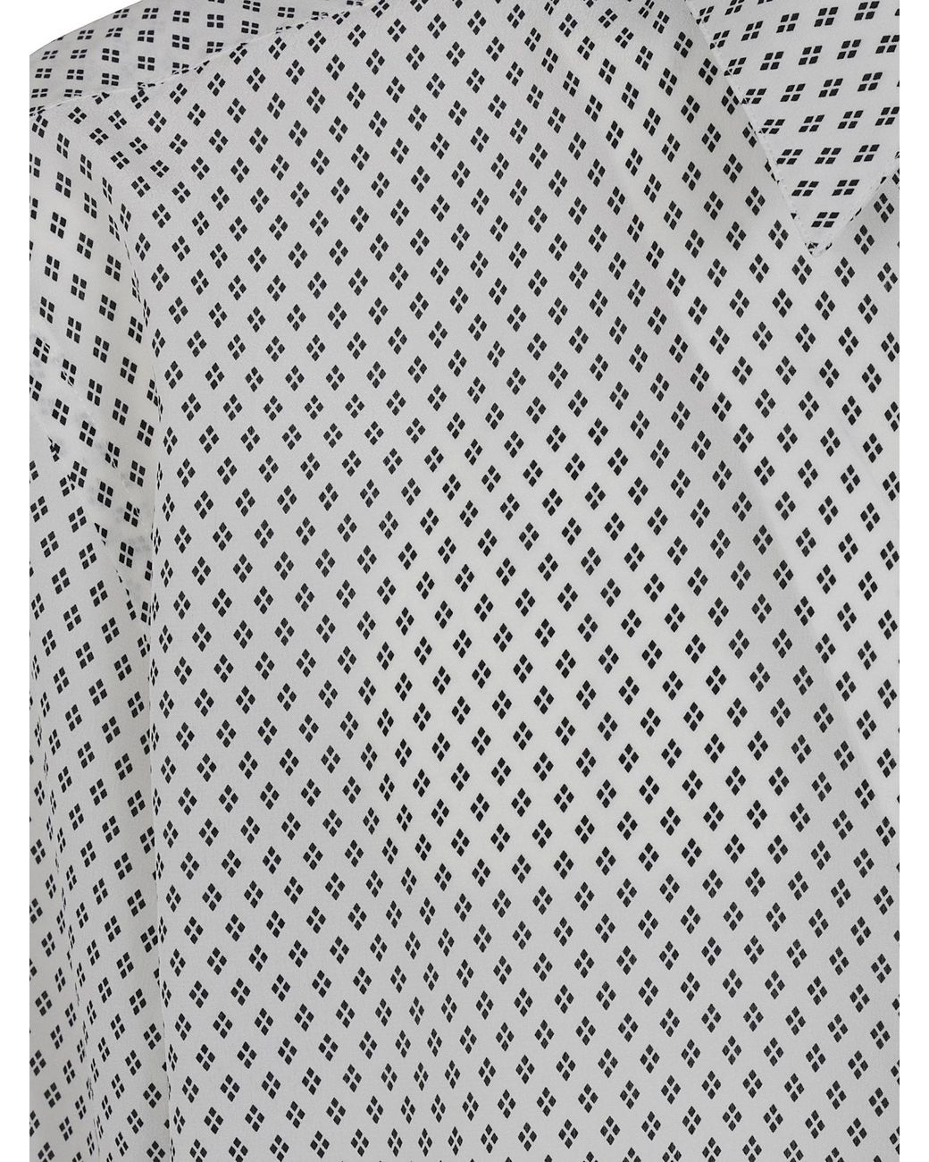 Tom Ford Gray Diamond-Print Silk Shirt for men