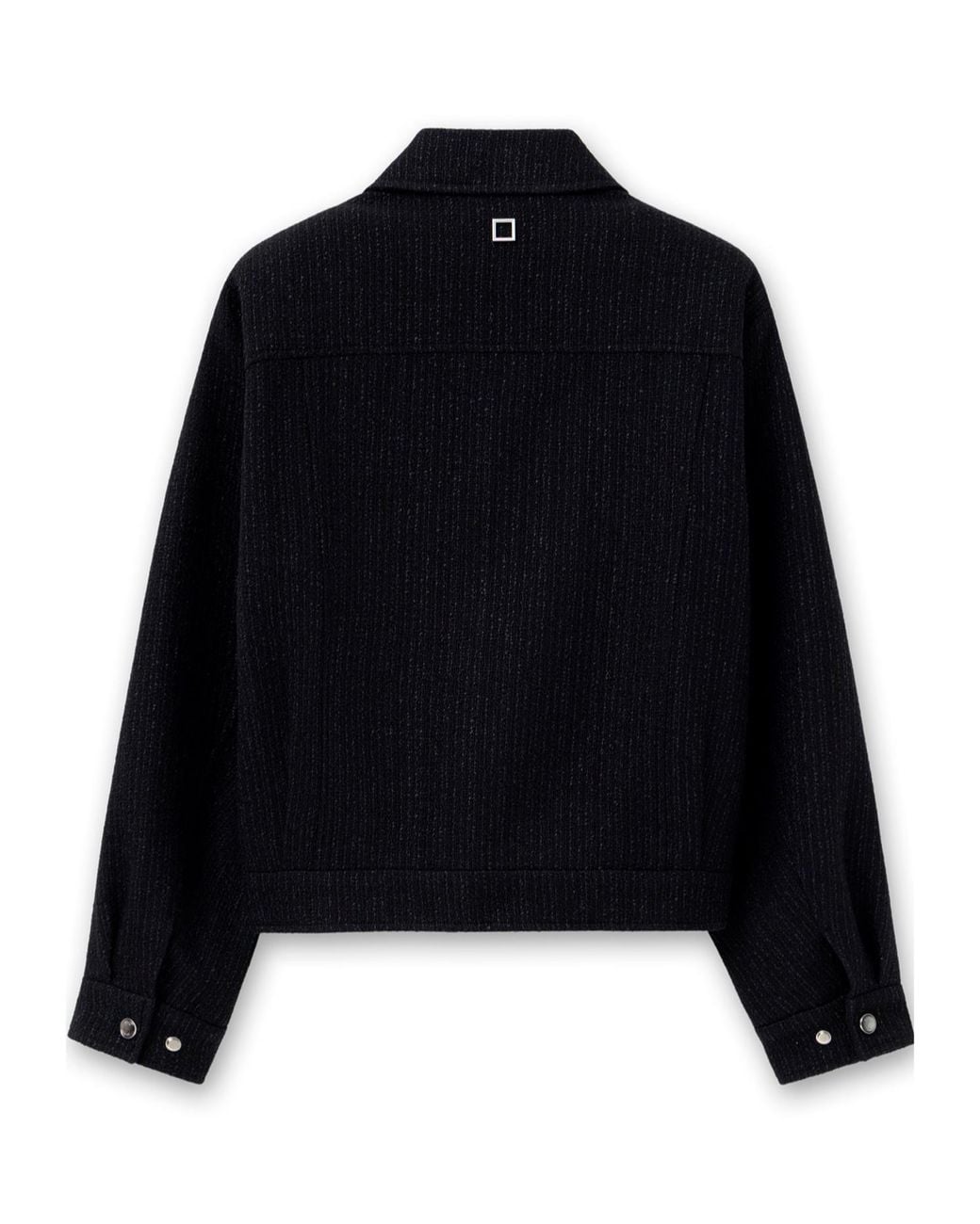 Wooyoungmi Black Logo Zip-Up Jacket for men