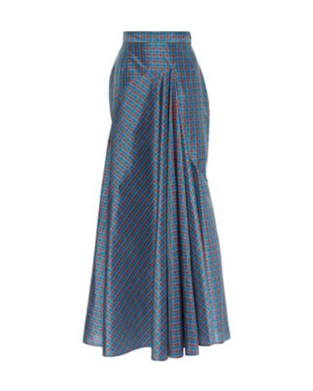Vivienne Westwood Blue Plaid Ruffle Skirt
