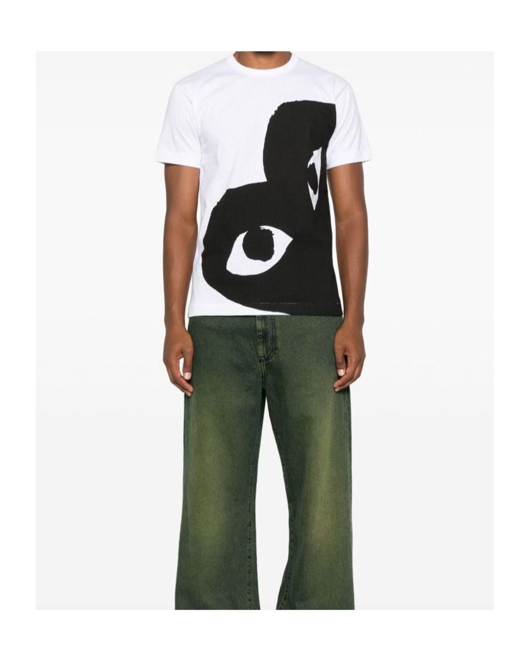 Comme des Garçons Black Short-Sleeved Crew Neck T-Shirt