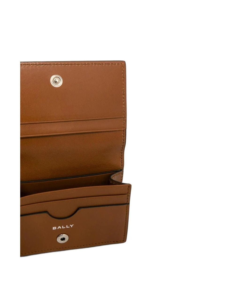 Bally Brown Flip Card Holder for men