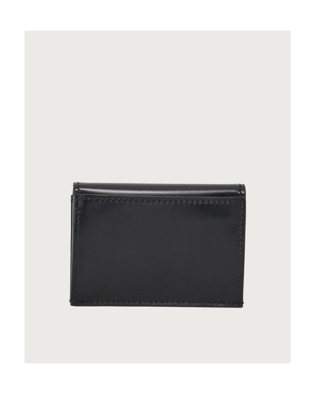 Ferragamo Blue Logo Design Card Holder