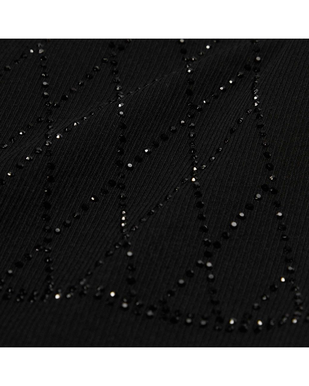 Ganni Black Roll-Neck Top