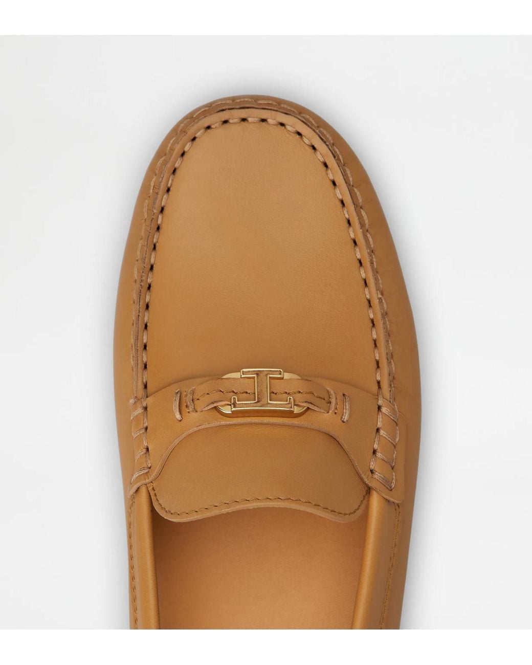 Tod's Brown Round-Toe Loafers