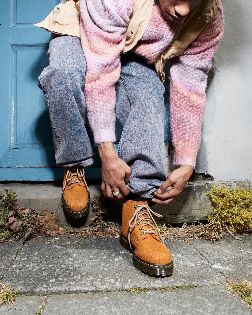 Dr. Martens Brown 101 Lace-Up Suede Boots for men