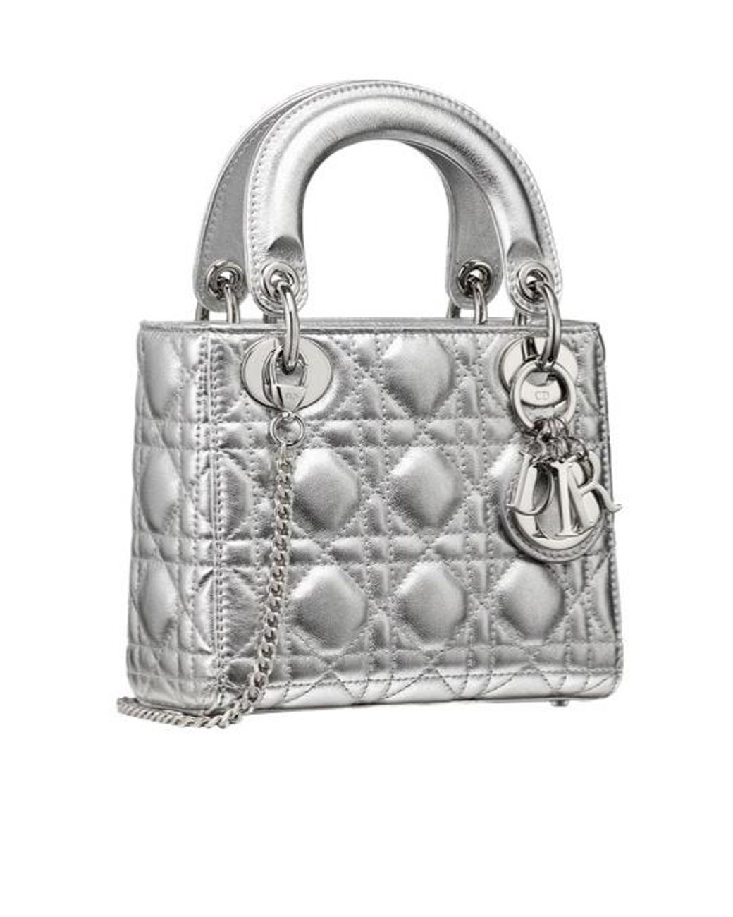 Dior Gray Mini Lady Bag