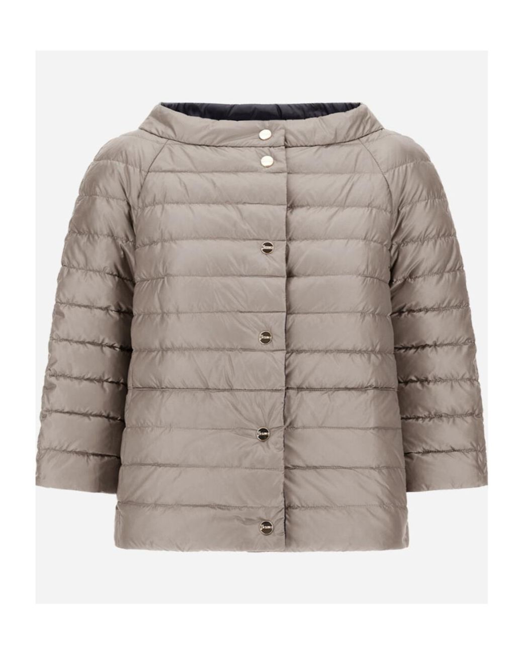 Herno Gray Reversible Hood Jacket