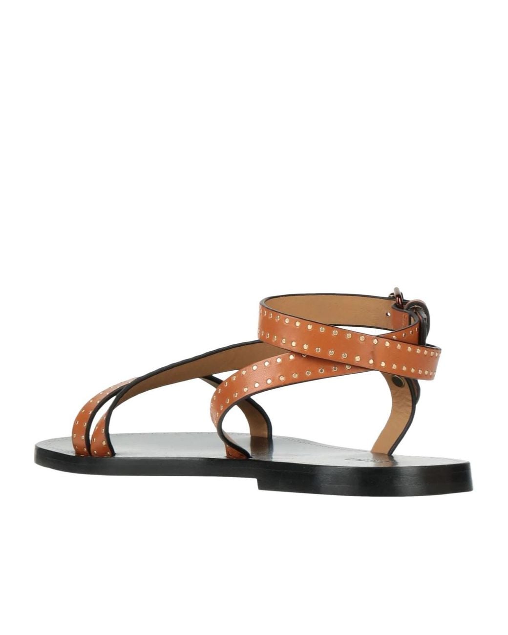 Isabel Marant Brown Minimalist Genuine Leather Sandals