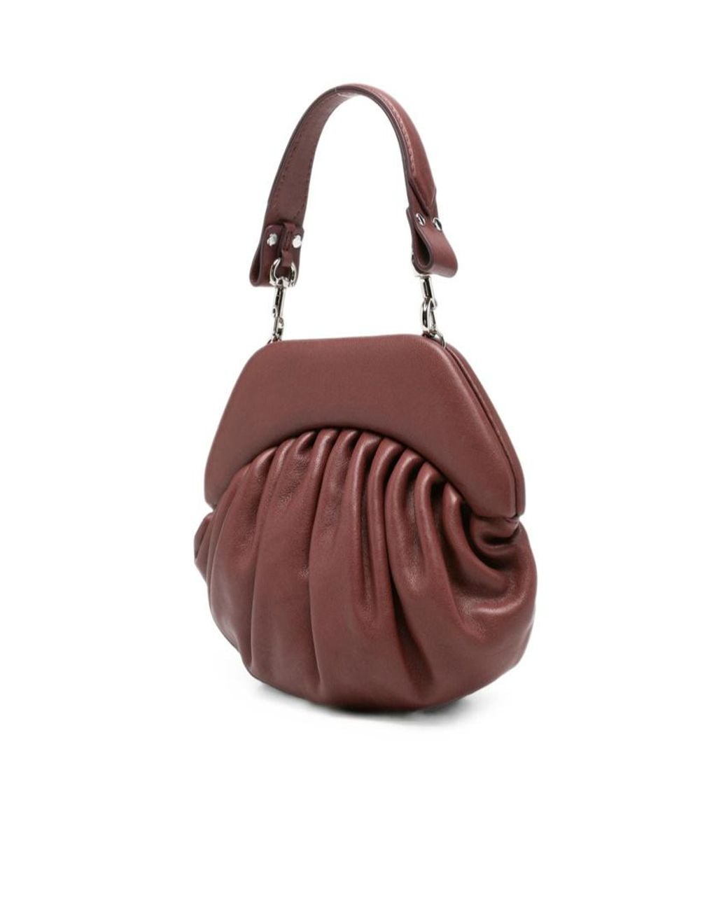 Vivienne Westwood Brown Brooke Leather Clutch Bag