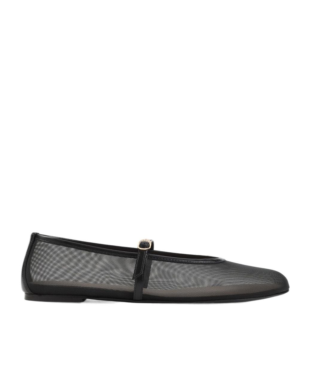 Stuart Weitzman Black Round Toe Ballet Shoes