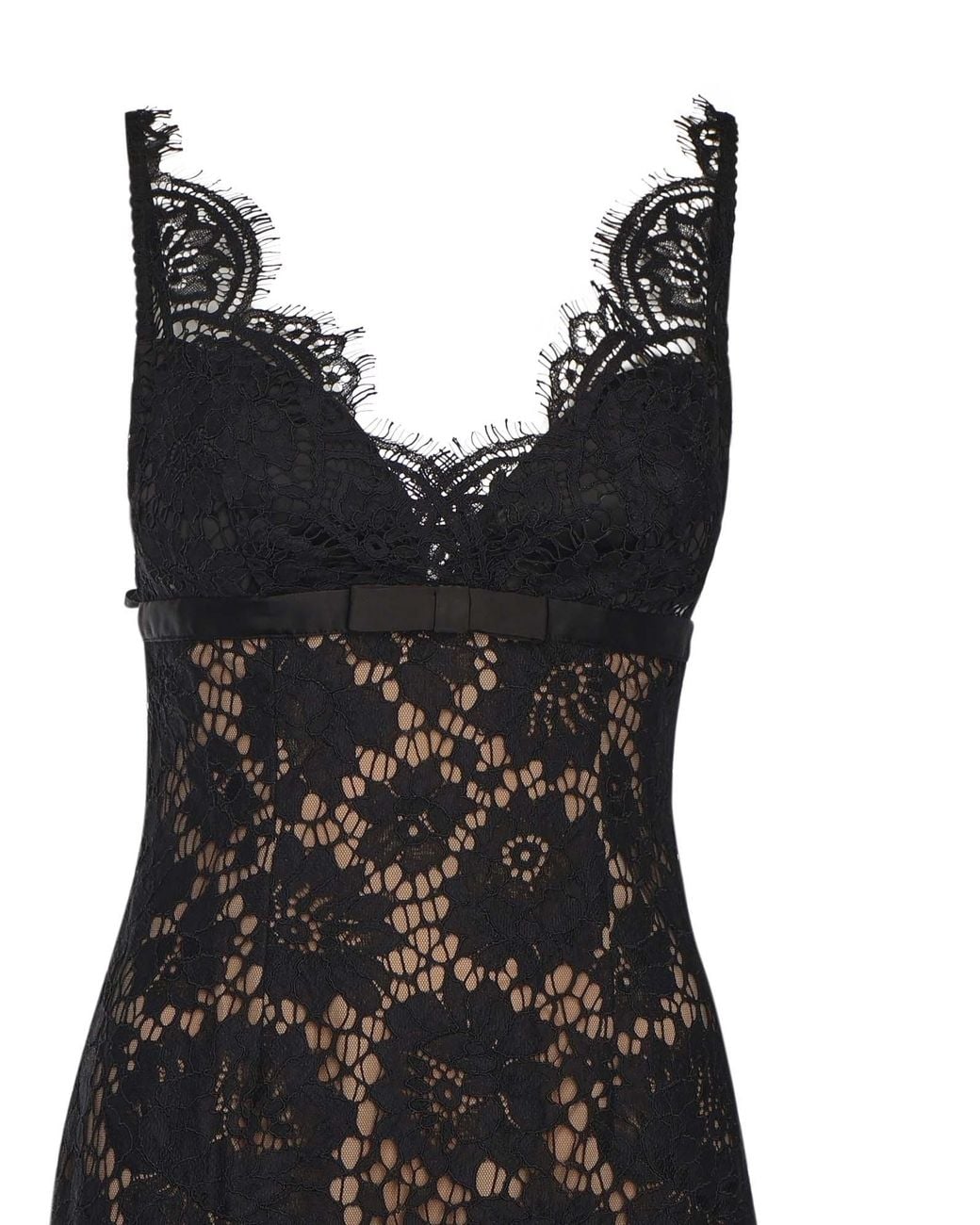 Self-Portrait Black Floral Lace Maxi Dress