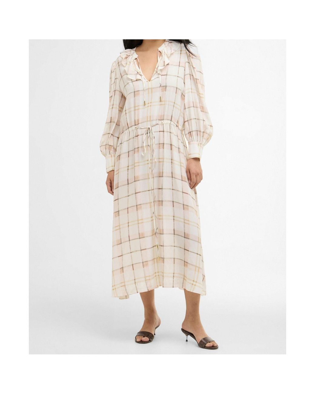 Barbour Natural Asker Midi Dress