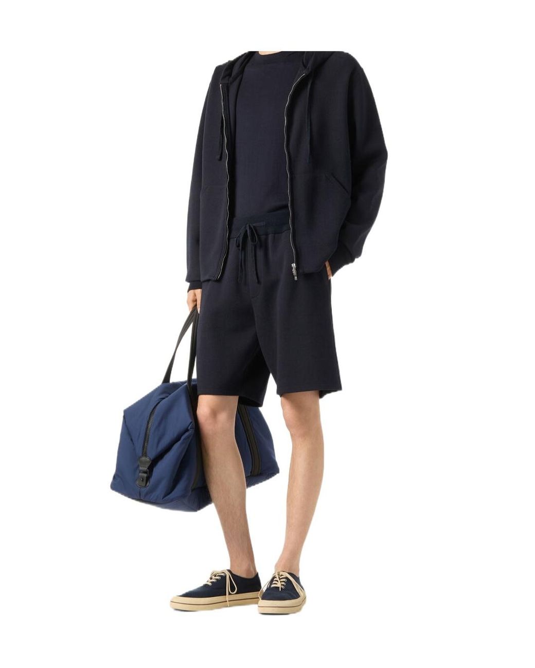 Loro Piana Blue Whitney Bermuda Shorts for men