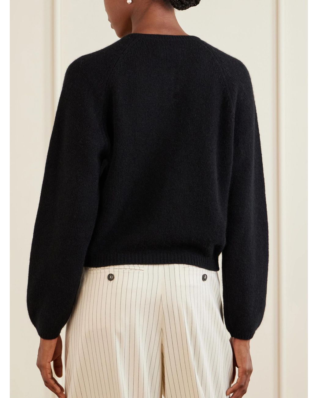 Doen Black Peroline Cashmere Cardigan