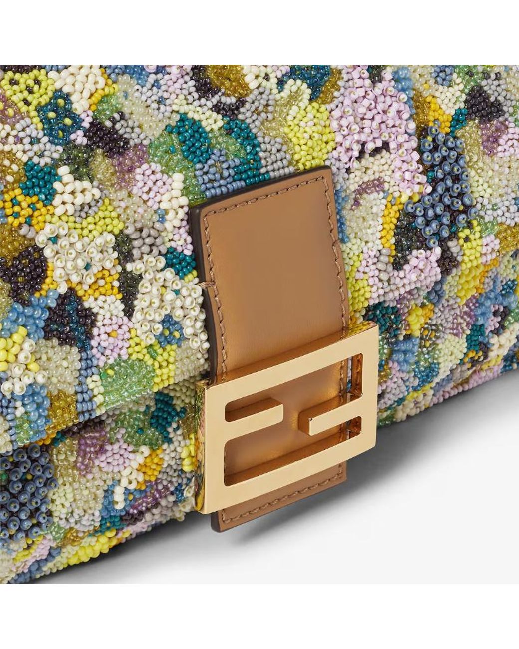 Fendi Metallic Bag Embroidered With Beads