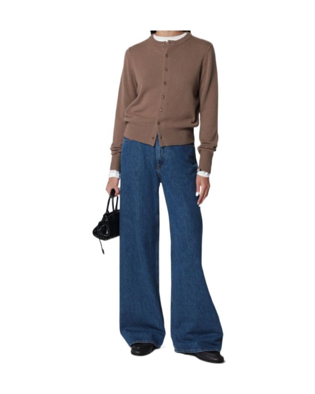 Extreme Cashmere Blue Little Lamb Chai Cashmere Cardigan
