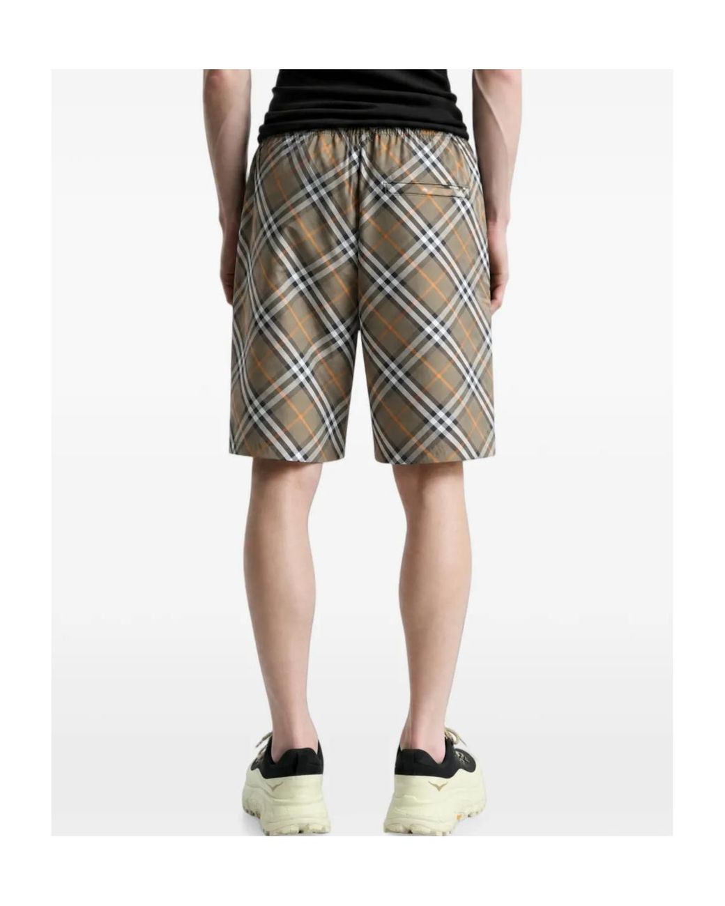 Burberry Multicolor Chcked Drawstring Swim Shorts for men