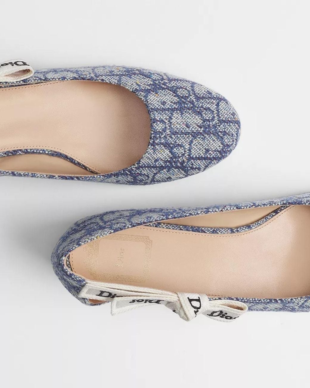 Dior White J'A Ballet Flat