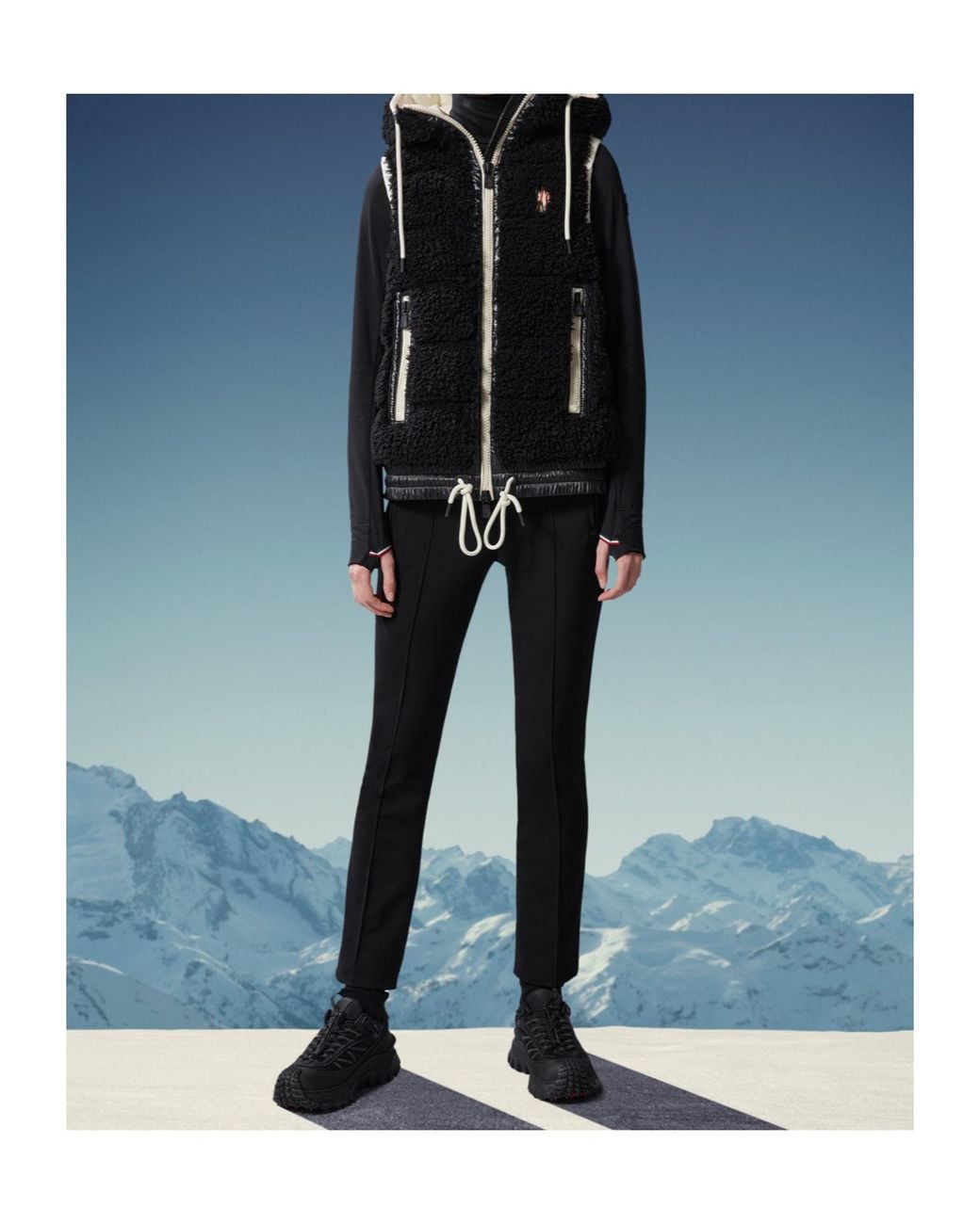 Moncler Black Grenoble Twill Trousers