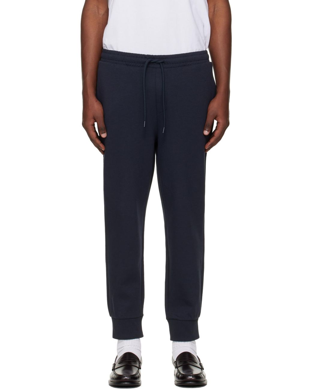 Boss Blue Boss Logo Detail Stretch Tracksuit Bottoms for men