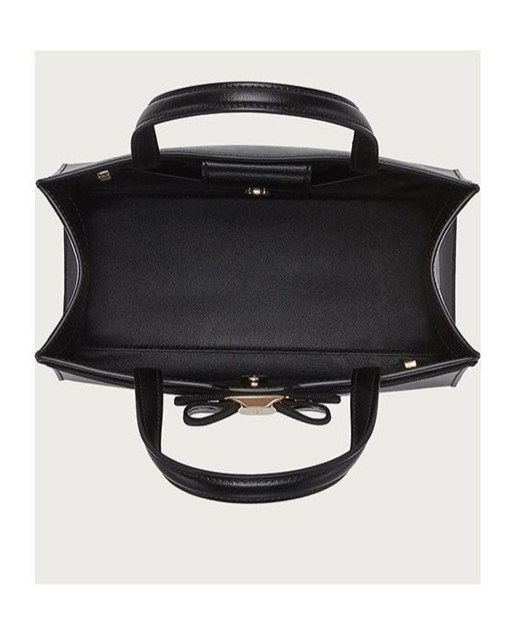 Ferragamo Black Ferragamo Vara Bow Detailed Tote Bag
