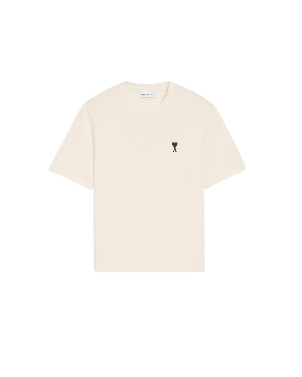AMI White Short-Sleeved Crewneck T-Shirt for men