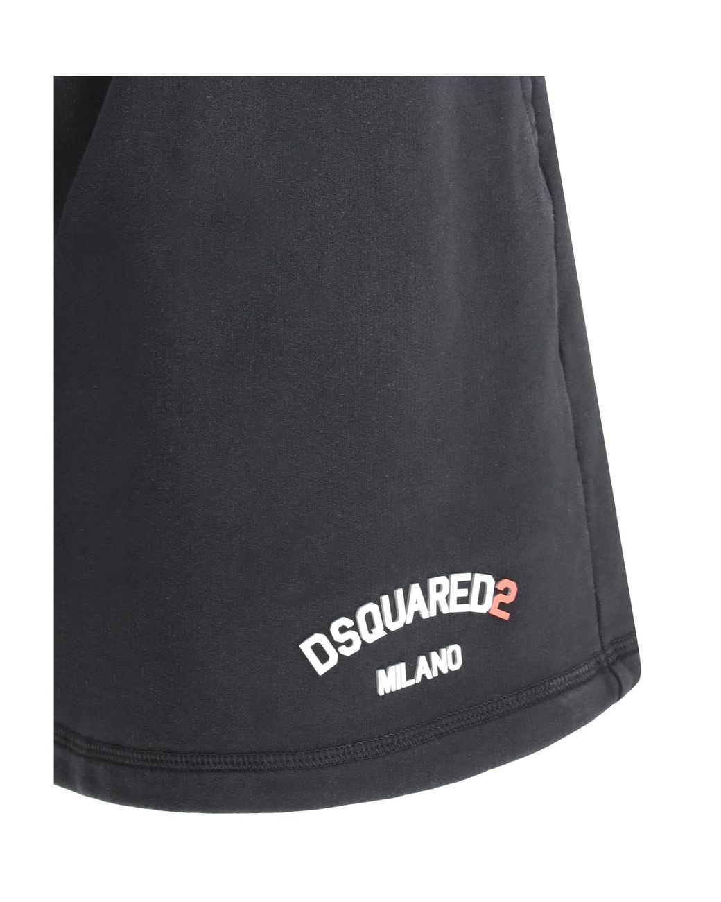 DSquared² Gray Logo-Printed Elasticated Waistband Shorts for men