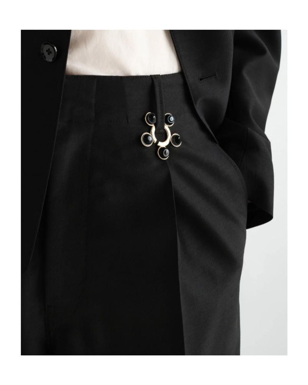 Lemaire White Garment Ornament And Necklace