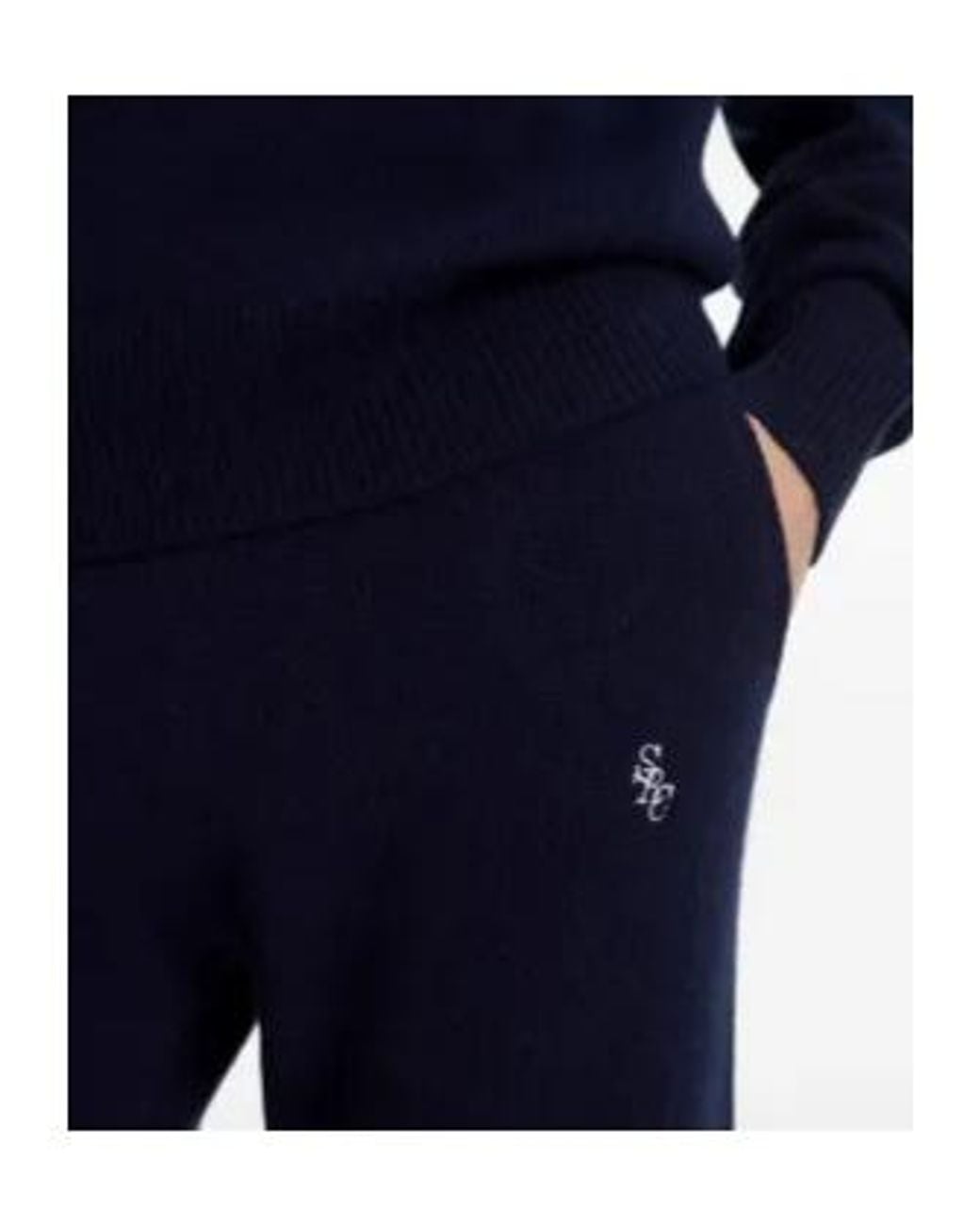 Sporty & Rich Blue Elasticated-Waist Trousers