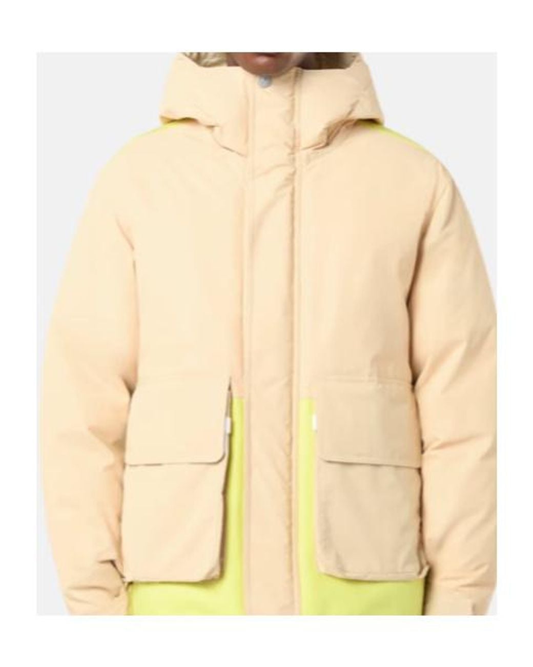 Stone Island Yellow Logo Printed Quilted Jacket for men
