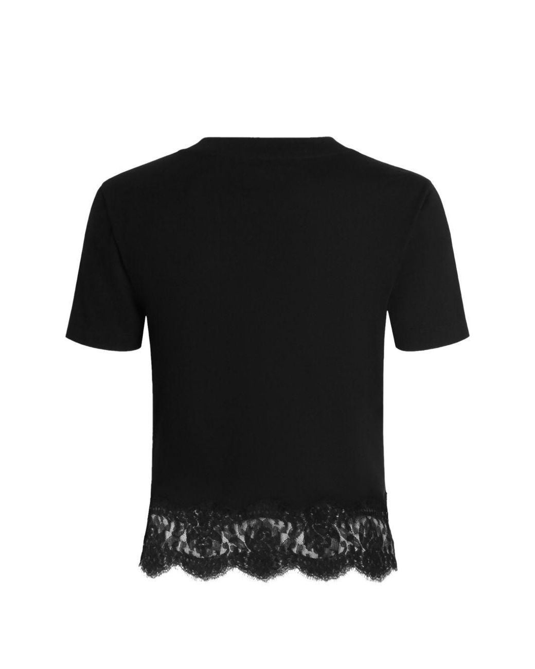 Dolce & Gabbana Black Crew-Neck T-Shirt