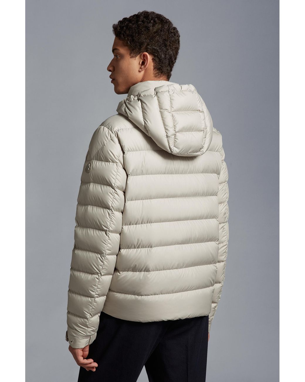 Moncler Gray Arneb Zip-Up Padded Jacket for men