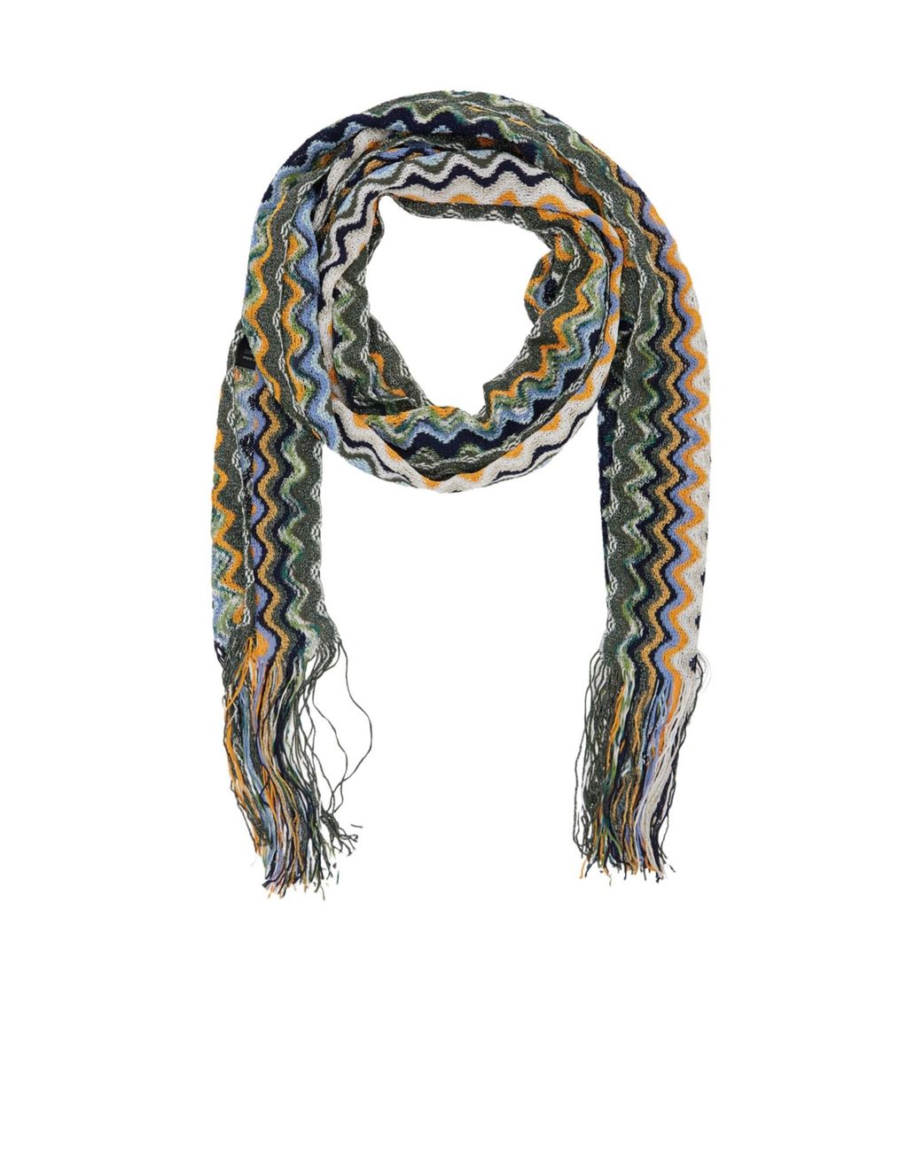 Missoni Green Tasseled Scarf