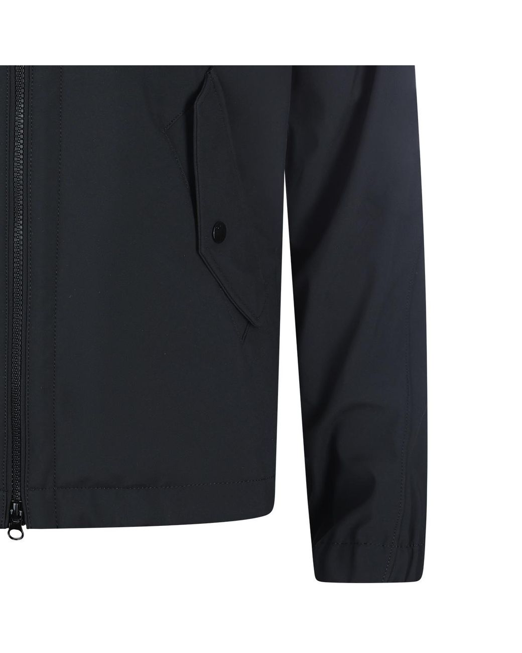 Stone Island Black High Neck Zip-Up Jacket for men