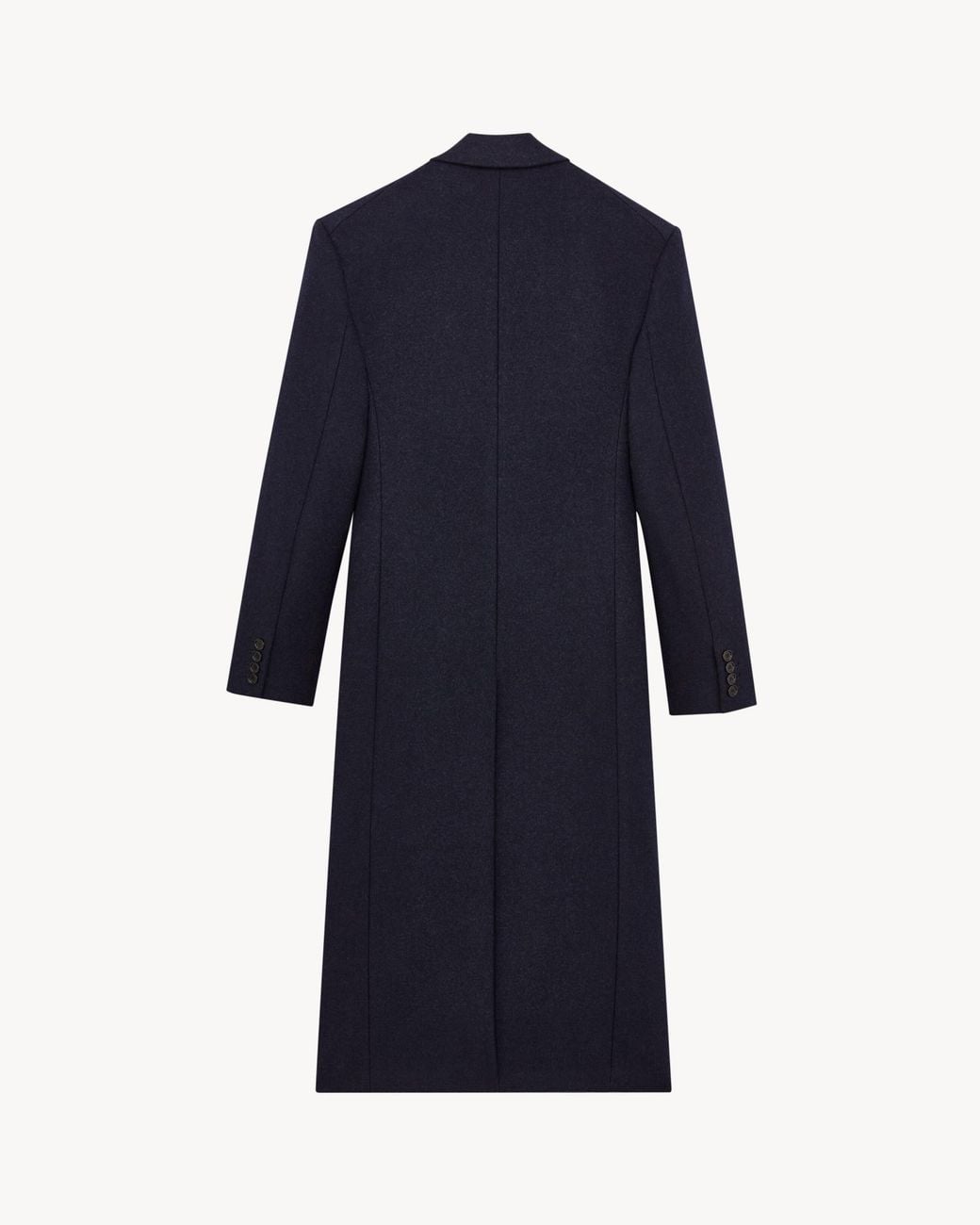 Saint Laurent Blue Double-Breasted Long Coat for men