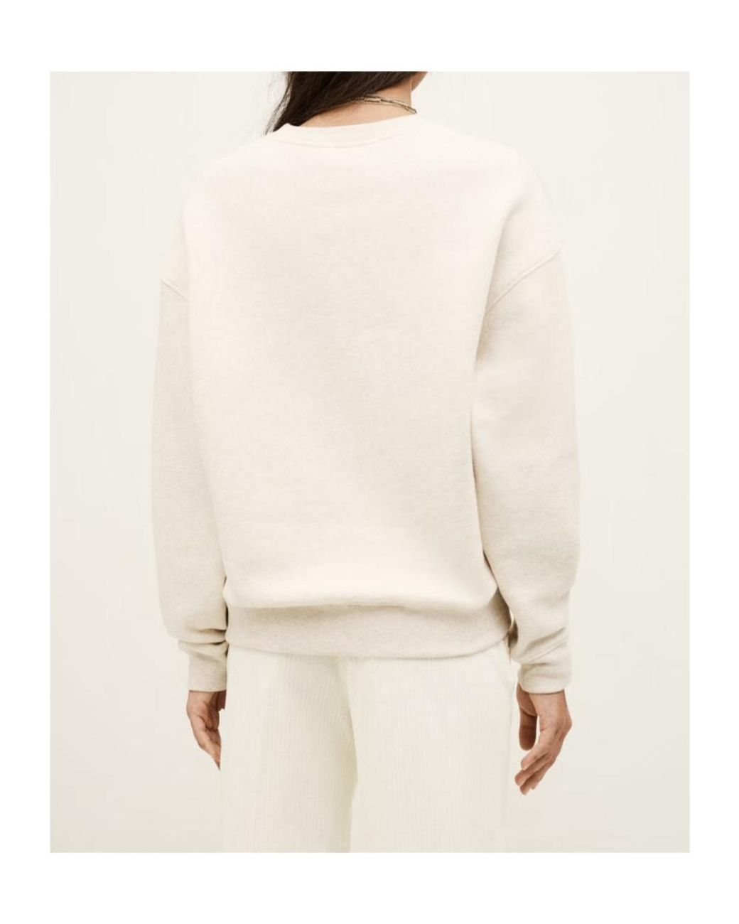 Ba&sh Natural Logo Crewneck Sweatshirt