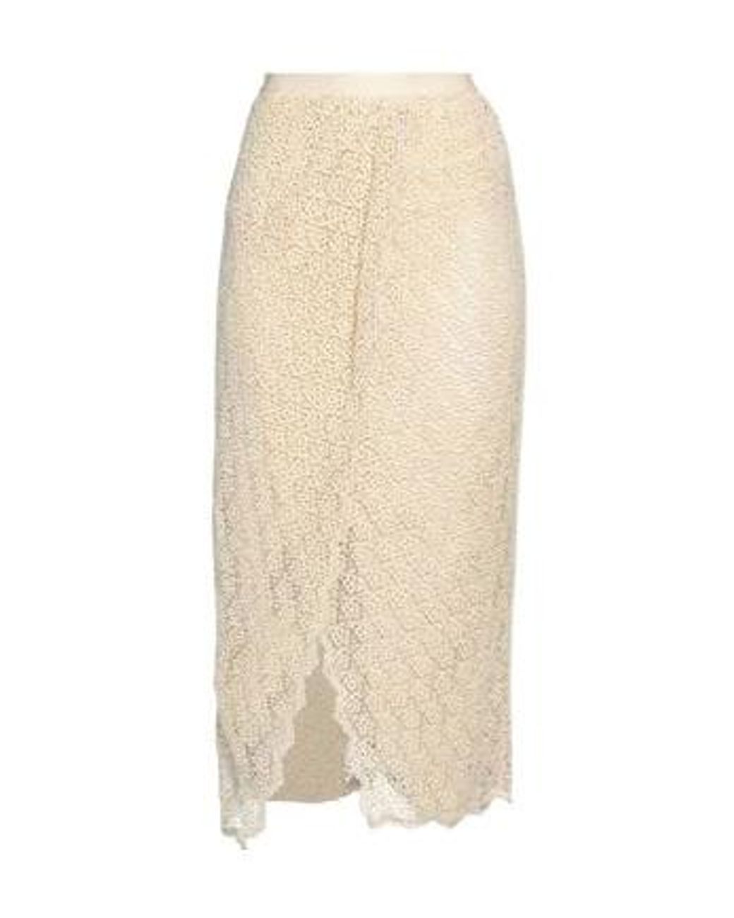 Isabel Marant Natural Solid Lace A-Line Skirt