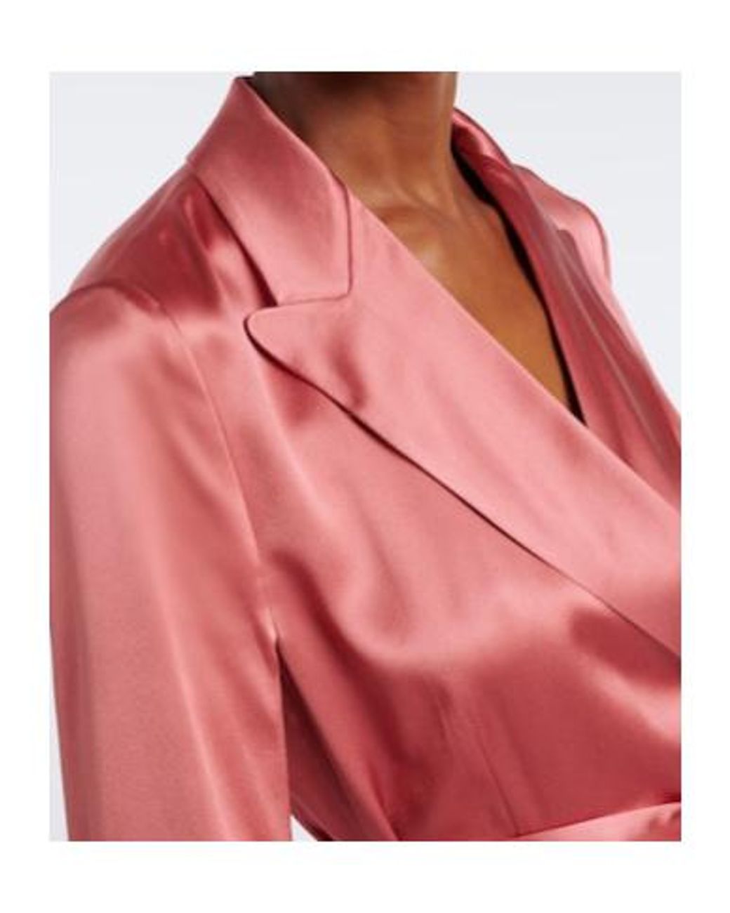 Joseph Red Archer Belted Silk Satin Jacket