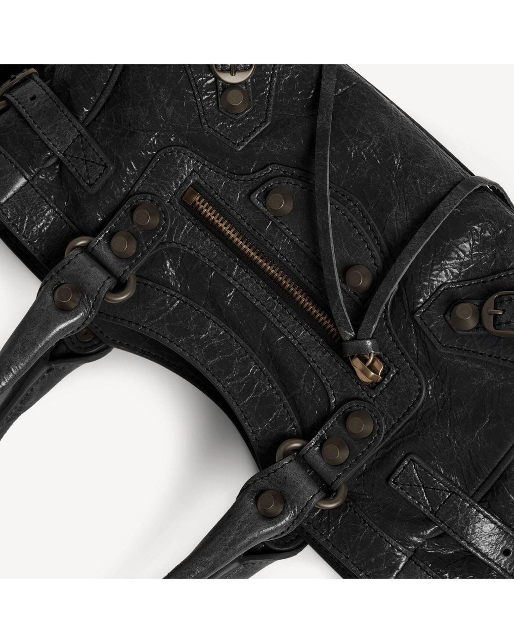 Balenciaga Black Le City Bag East-West Mini