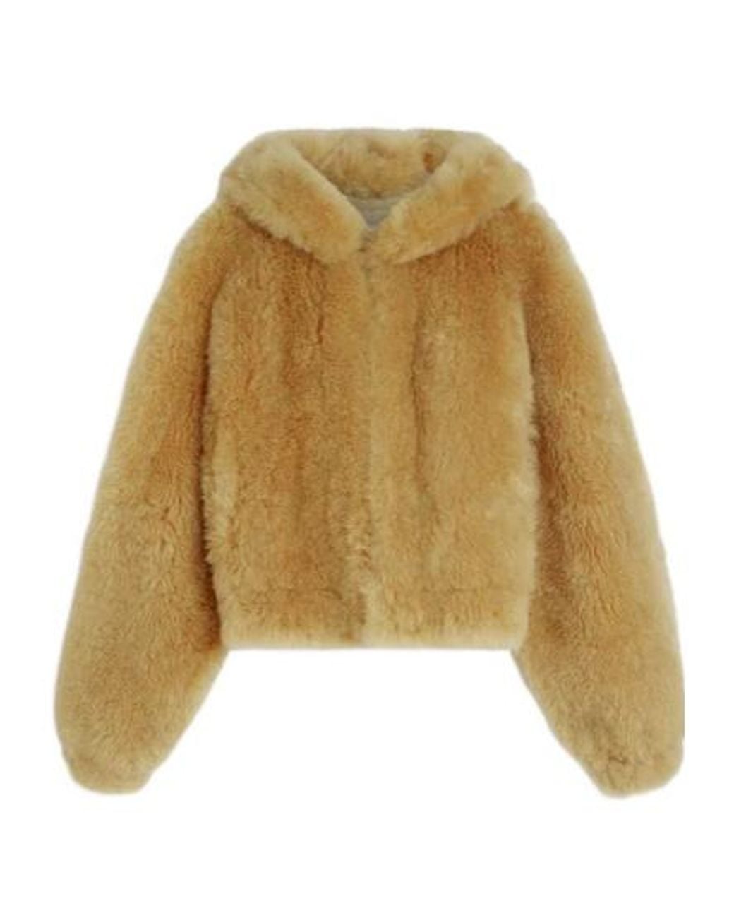 Phoebe Philo Natural Hooded Casual Jacket