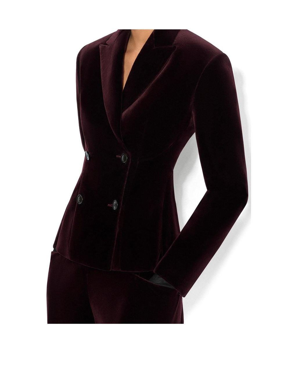 Alaïa Purple Alaïa Tailored Velvet Pants