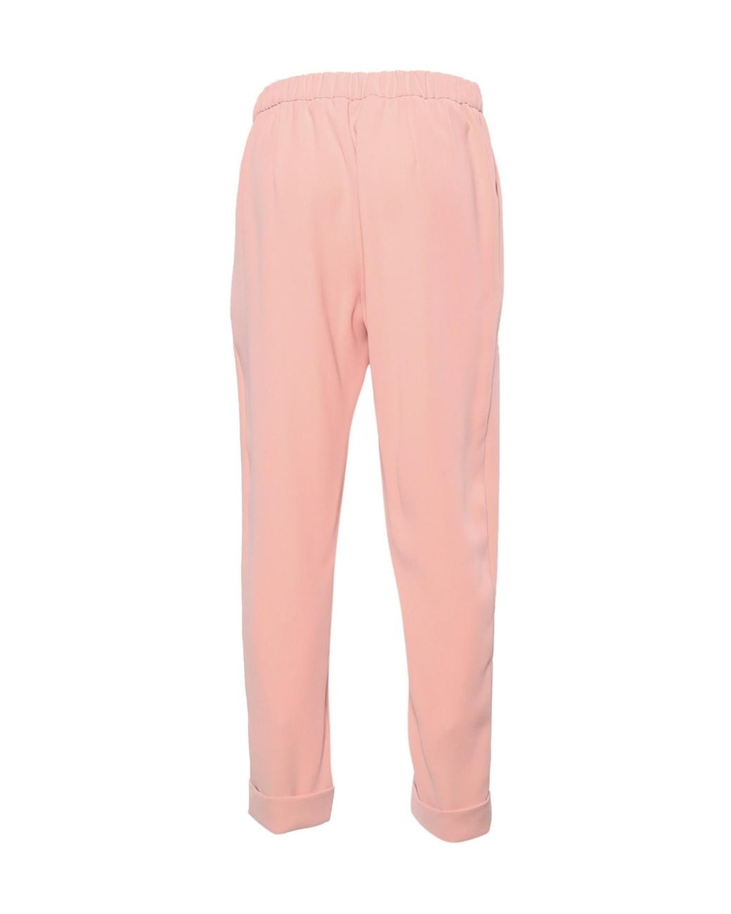 P.A.R.O.S.H. Pink Tapered Elastic-Waist Pants